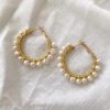 Pearl Hoop Earring