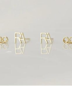 Letter Stud Earring