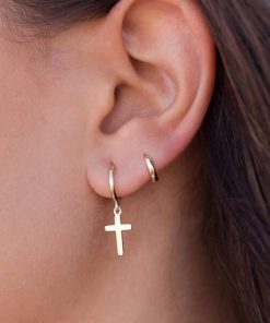 Cross Pendant Earring