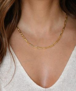 Chain Bracelet Necklace Set