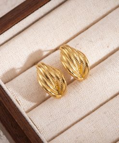 Gold Stud Earring