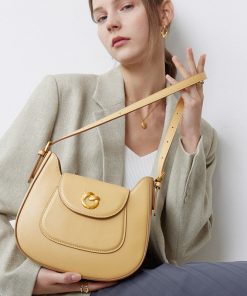 Causal Round Shoulder Bag,  22.5×20×8cm