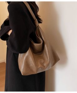 Large Capacity Ladies Handbag Leather Tote Bag, 33*29cm