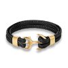 Gold Leather Bracelet