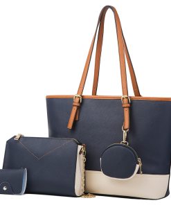 Women Fashion Tote Purses Wallet Bucket Sets