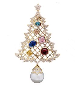 Elegant Pearl Brooch