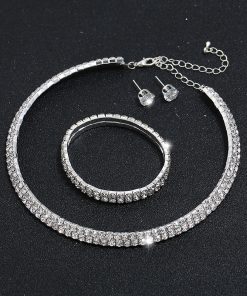 Classic Bracelet Earring Necklace Set
