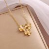 Flower Sweater Long Necklace