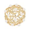 Round Pearl Brooch