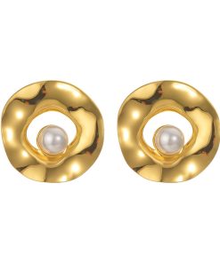 Round Pearl Earring