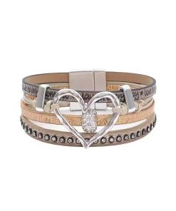 Heart Leather Bracelet
