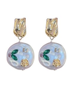 CZ Round Earring