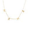 Golden Letter Pendant Chain Necklace