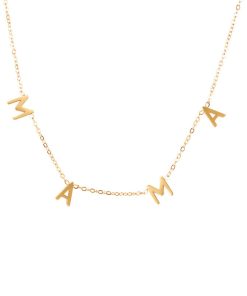 Golden Letter Pendant Chain Necklace