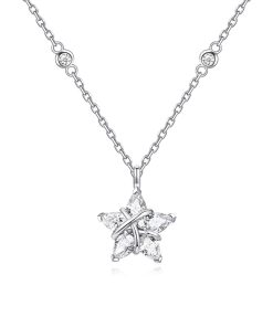 Shiny CZ Star Nekalce