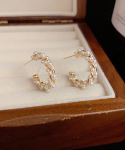 Pearl Hoop Earring