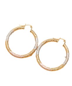 Trendy Gold Hoop Earring