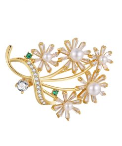 Gold Classic Brooch Pin