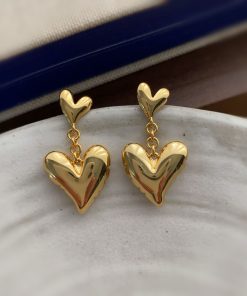 Heart Drop Earring