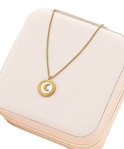 Round Gold Necklace