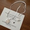 Dainty Square Pearl Necklace