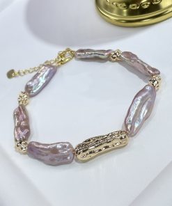Vintage minimalist bracelet, necklace set