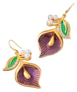 Flower Pendant Earring