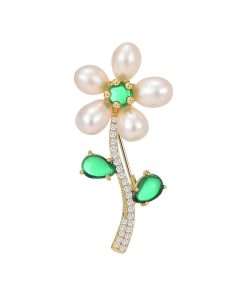 Personalized exquisite pearl brooch