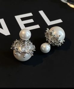 CZ Pearl Earring