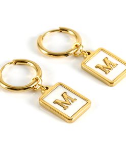 Classic Letter Earring