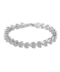 CZ Heart Bracelet