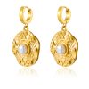 Round Pearl Drop Earring