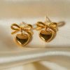 Gold Heart Earring