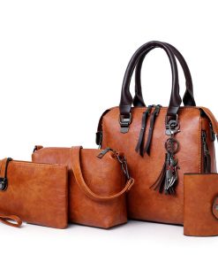 Women Sholder Bag Ladies Trendy Leather Bag Sets