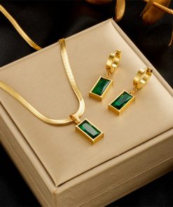 Earring Pendant Necklace Sets for Women