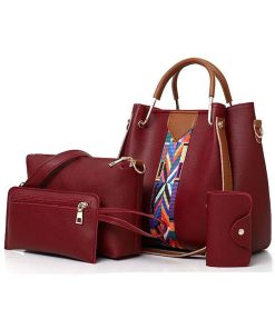 Elegant hand-held shoulder crossbody bag set