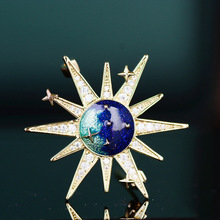 Pearl star brooch