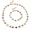 Chain bracelet necklace sets