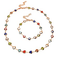 Chain bracelet necklace sets