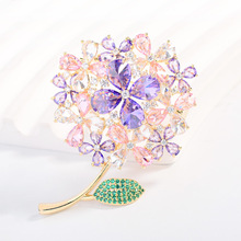 Clear brooch