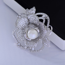 Clear brooch