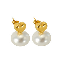 Letter Gold Stud Earrings for Women Gift
