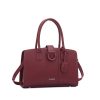 Leather Women Daily Hand Shoulder Messenger Bag, 24*14cm