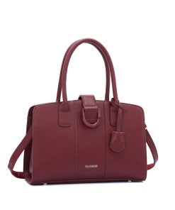 Leather Women Daily Hand Shoulder Messenger Bag, 24*14cm