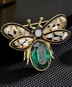 Fashion Crystal Zirconia Suit Brooch