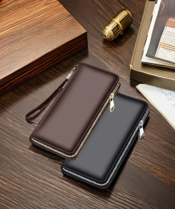 Leather Ladies Large Capacity Card Holder Wallet Women, 19*10cm