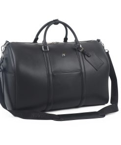 Oversize Leather Travel Bag Business Duffel Travelling Bag, 45cm/50cm/55cm