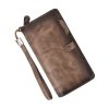 Long Wallet for Men Women Leather Wallet, 19*10cm
