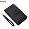 Women Leather Long Large Capacity Wallet, 19*10cm