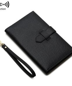 Women Leather Long Large Capacity Wallet, 19*10cm